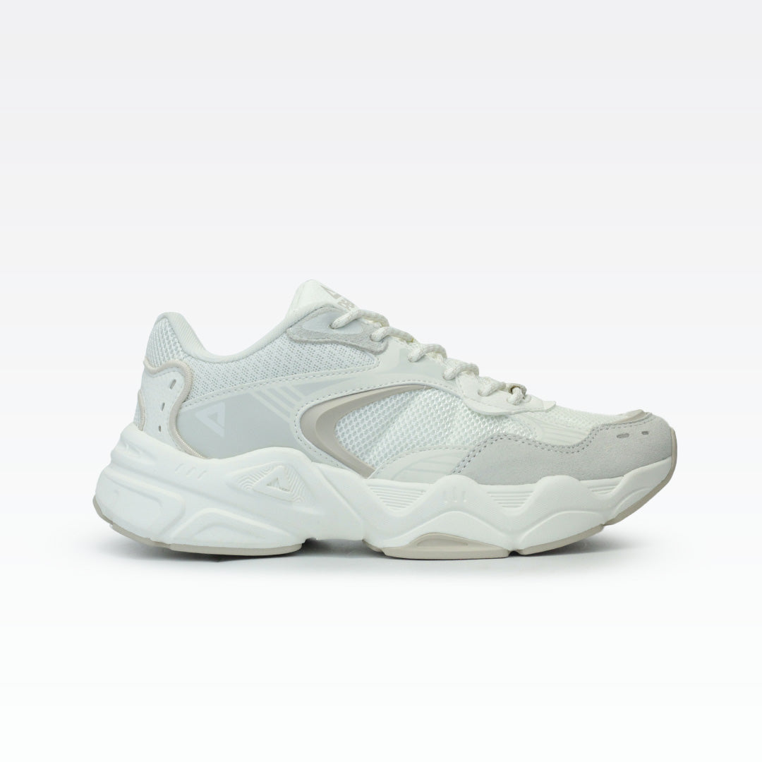 PEAK CASUAL SHOES CANVAS WHITE/GREY