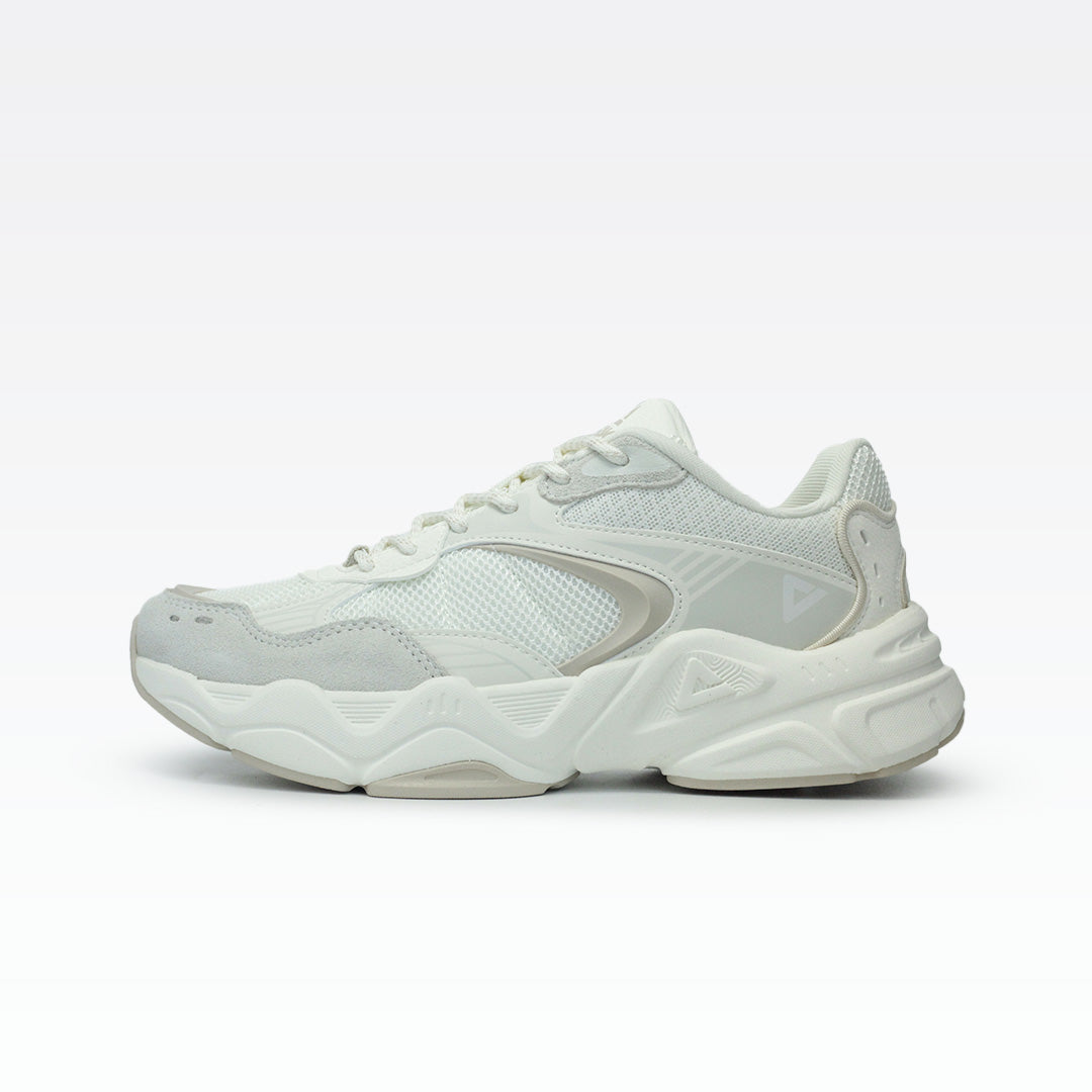 PEAK CASUAL SHOES CANVAS WHITE/GREY