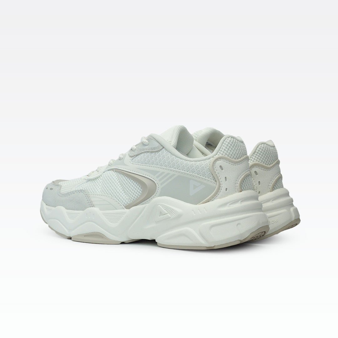 PEAK CASUAL SHOES CANVAS WHITE/GREY
