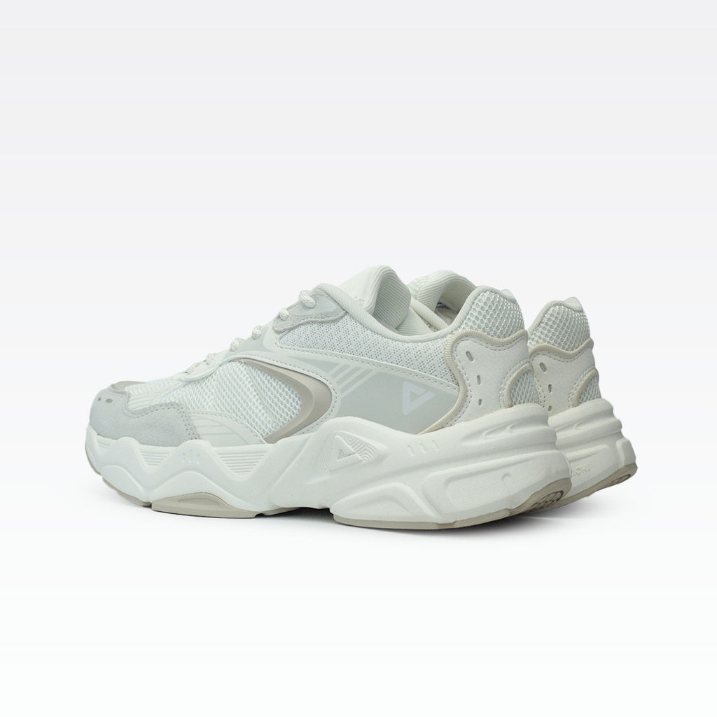 PEAK CASUAL SHOES CANVAS WHITE/GREY